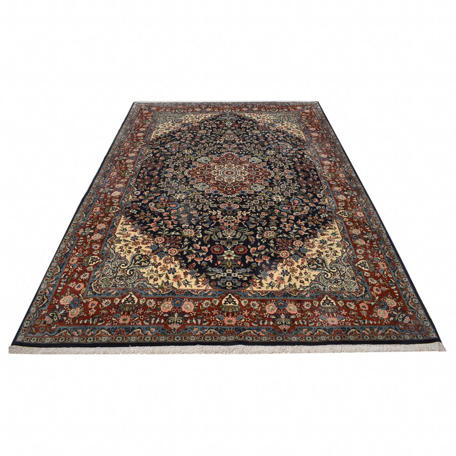 Perser Rug - Keshan - 315 x 220 cm - dark blue