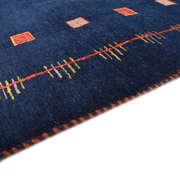 Gabbeh Rug - Loribaft Perser - 143 x 110 cm - dark blue