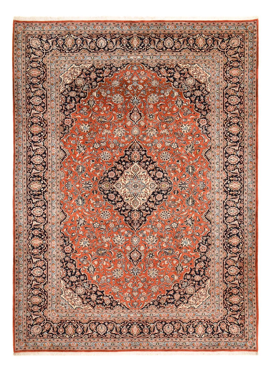 Perser Rug - Keshan - Royal - 395 x 298 cm - light red