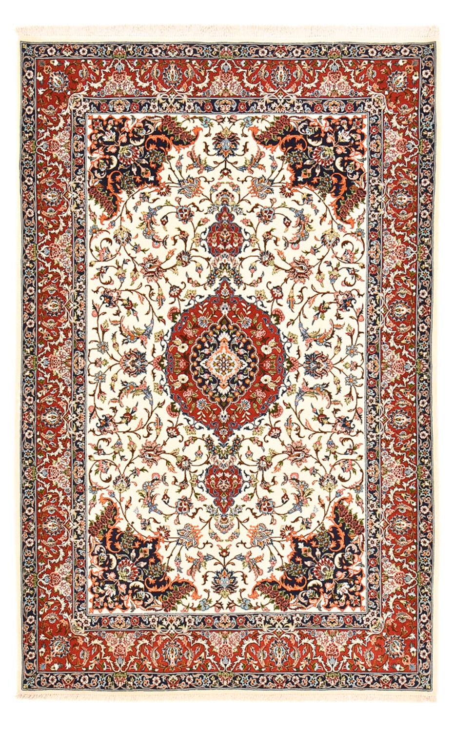 Perser Rug - Ghom - Royal - 216 x 140 cm - cream