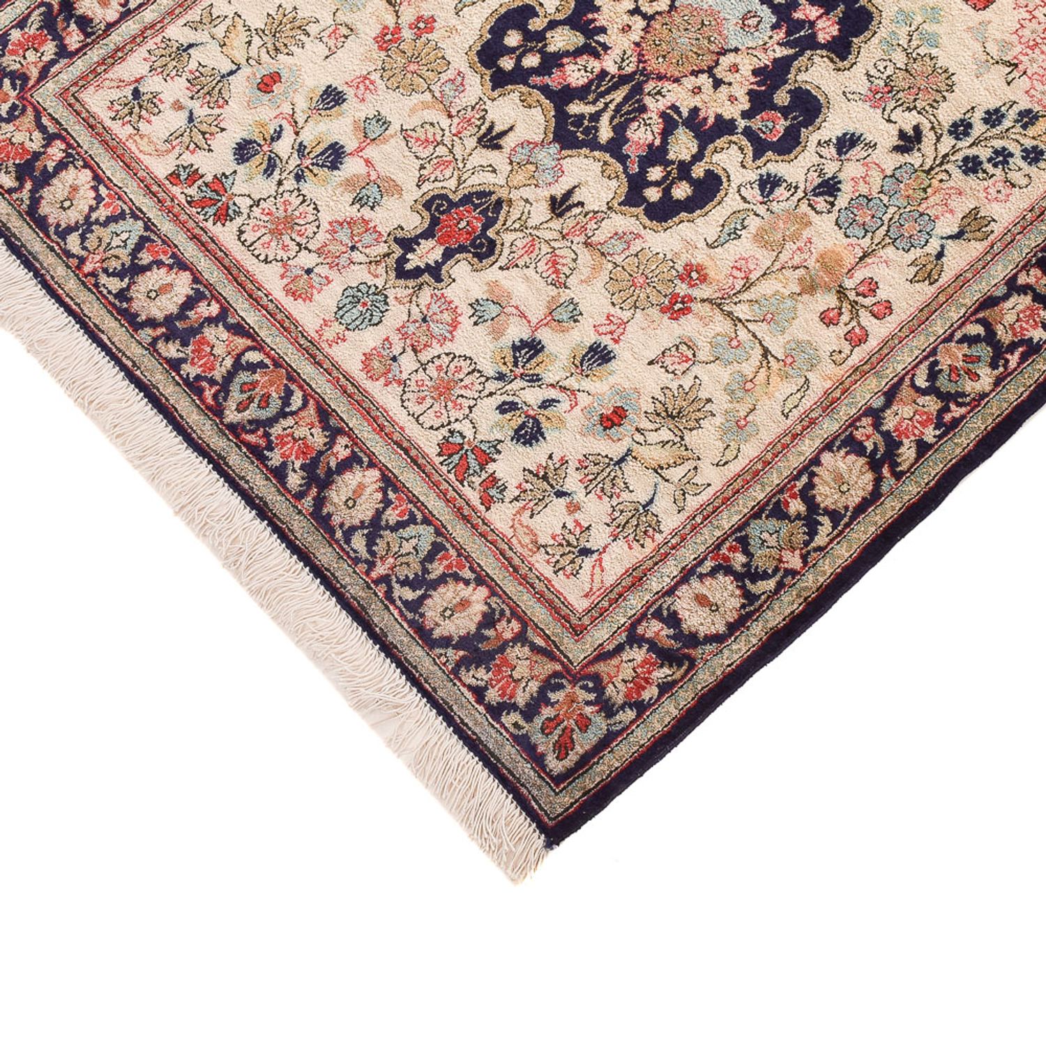 Runner Silk Rug - Ghom Silk - Premium - 222 x 69 cm - cream