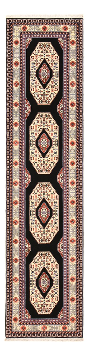 Runner Perser Rug - Tabriz - Premium - 305 x 75 cm - dark blue