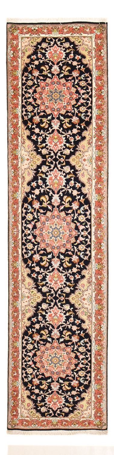 Runner Perser Rug - Tabriz - Premium - 308 x 74 cm - dark blue