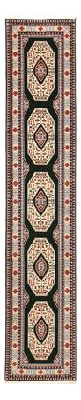 Runner Perser Rug - Tabriz - Premium - 372 x 74 cm - dark blue