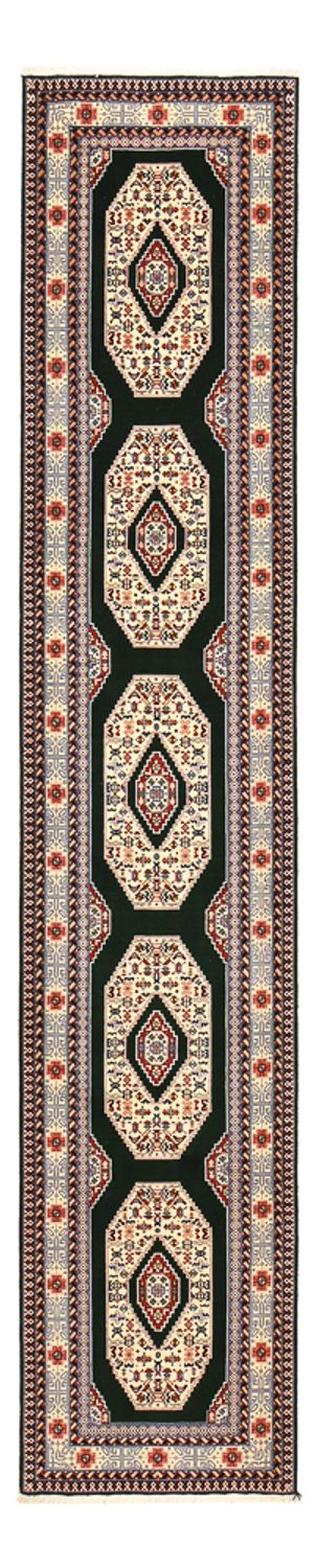 Runner Perser Rug - Tabriz - Premium - 370 x 75 cm - dark blue