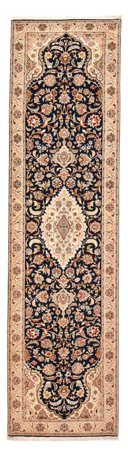 Runner Perser Rug - Tabriz - Royal - 310 x 83 cm - dark blue