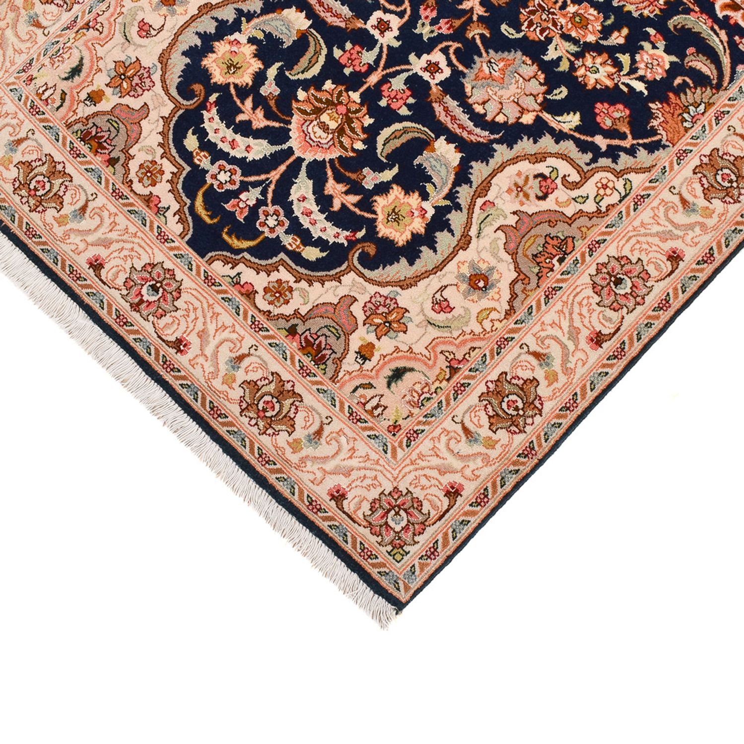 Runner Perser Rug - Tabriz - Royal - 310 x 82 cm - dark blue