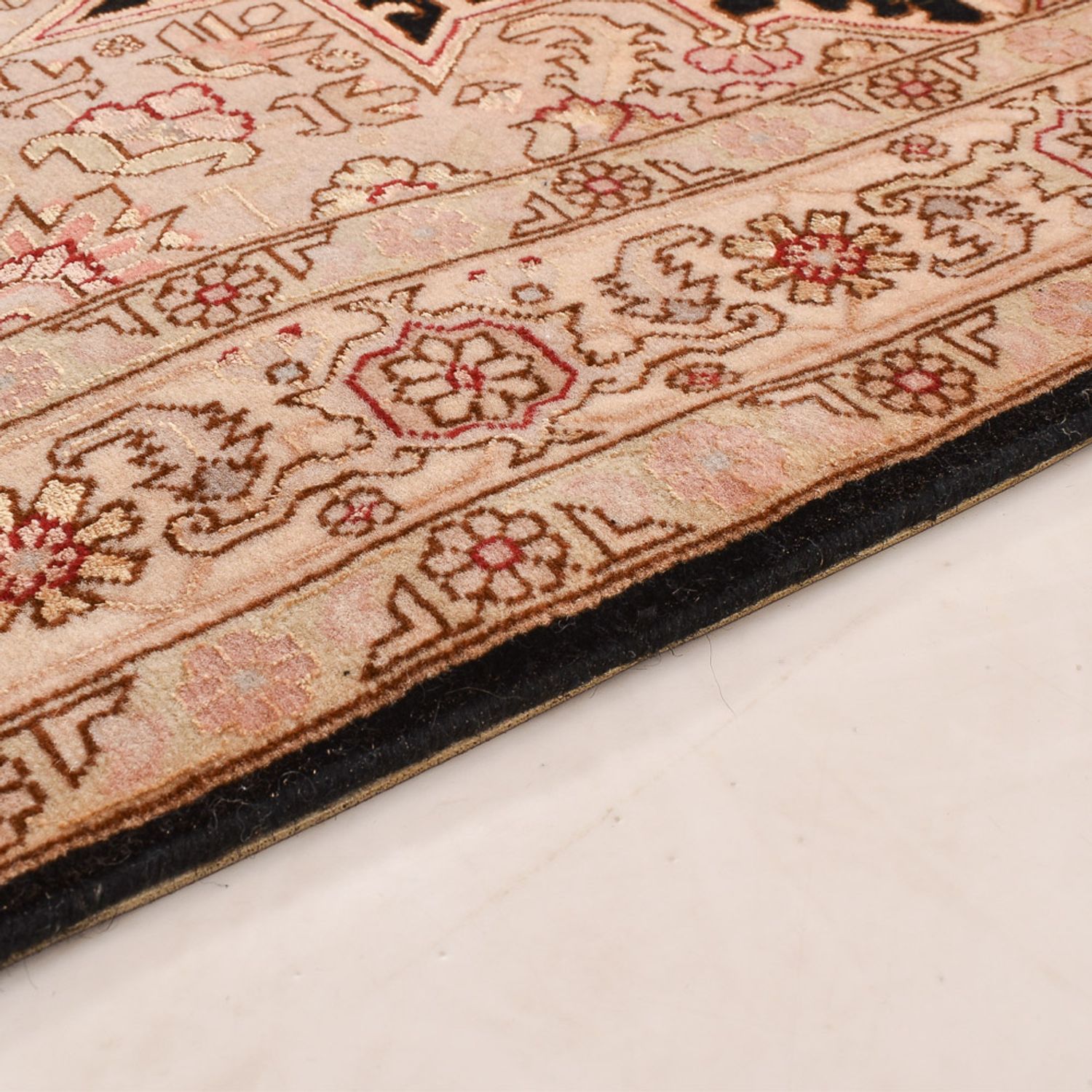 Runner Perser Rug - Tabriz - Royal - 305 x 80 cm - light beige