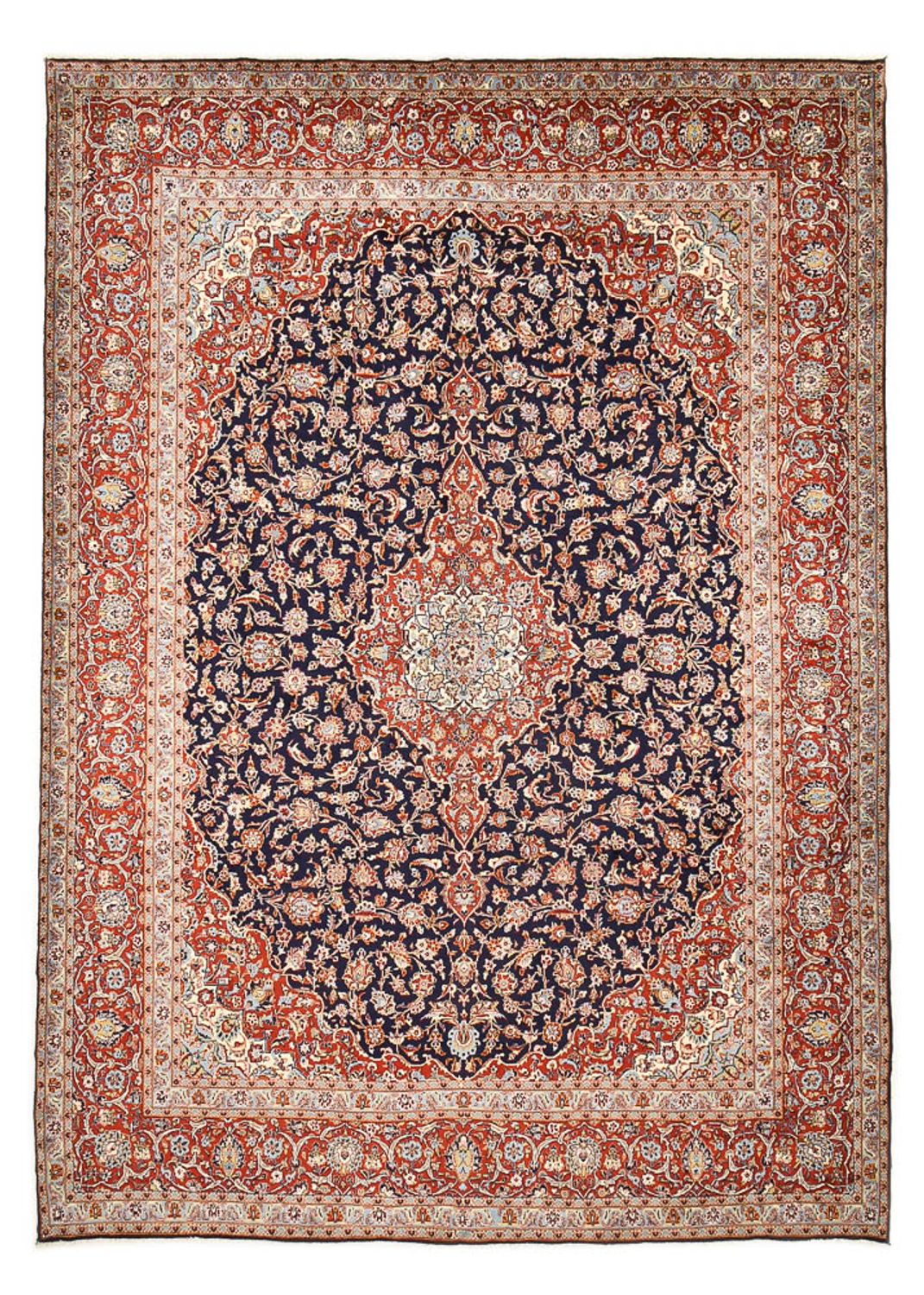 Perser Rug - Keshan - 424 x 308 cm - dark blue