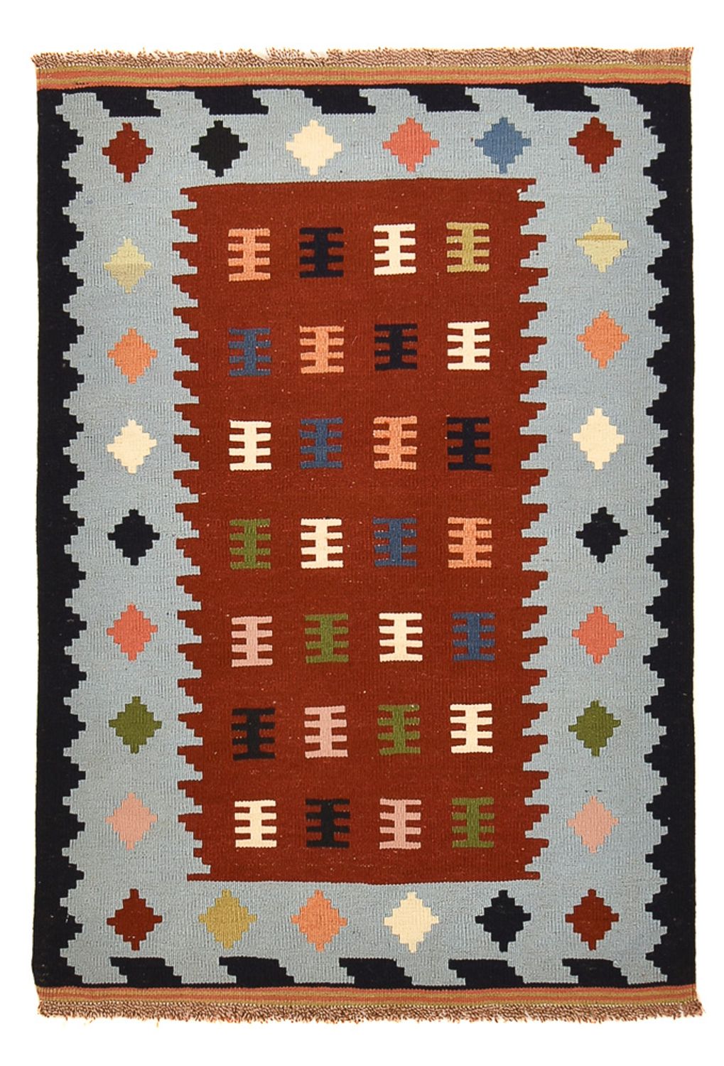 Kelim Rug - Oriental - 145 x 100 cm - multicolored