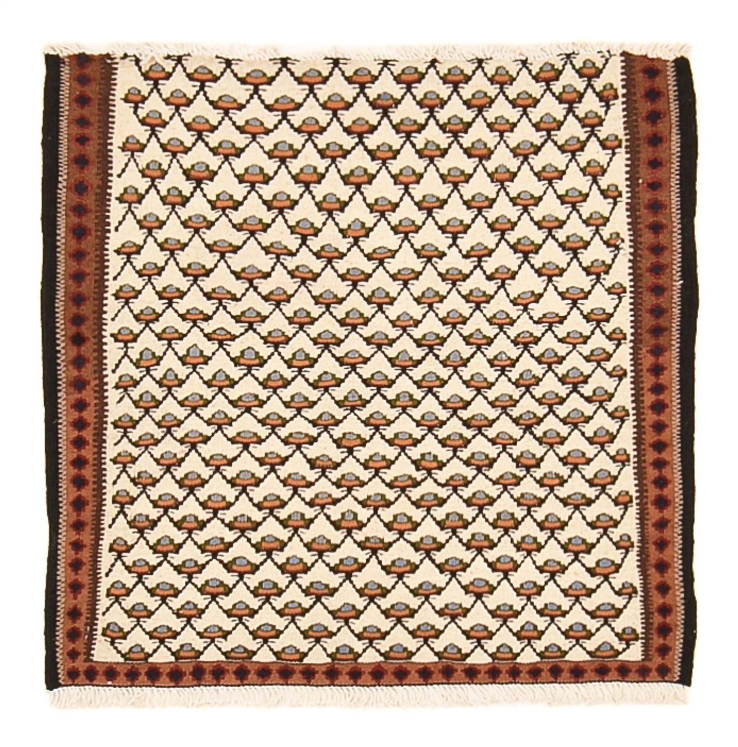 Kelim Rug - Oriental - 88 x 85 cm - cream