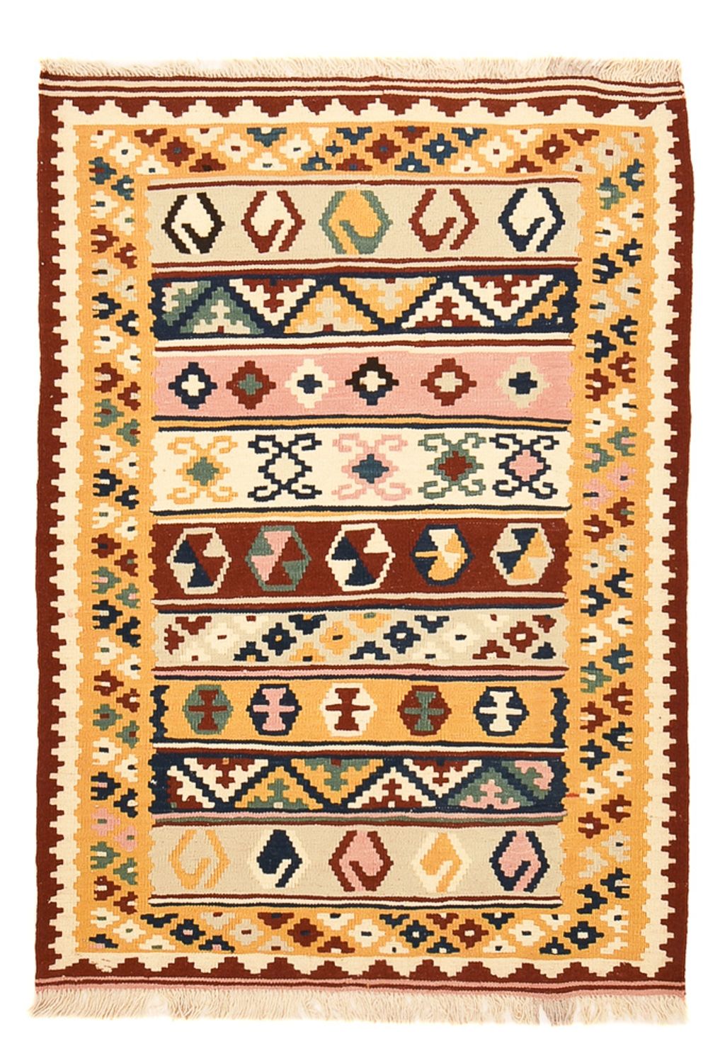 Kelim Rug - Oriental - 144 x 105 cm - multicolored