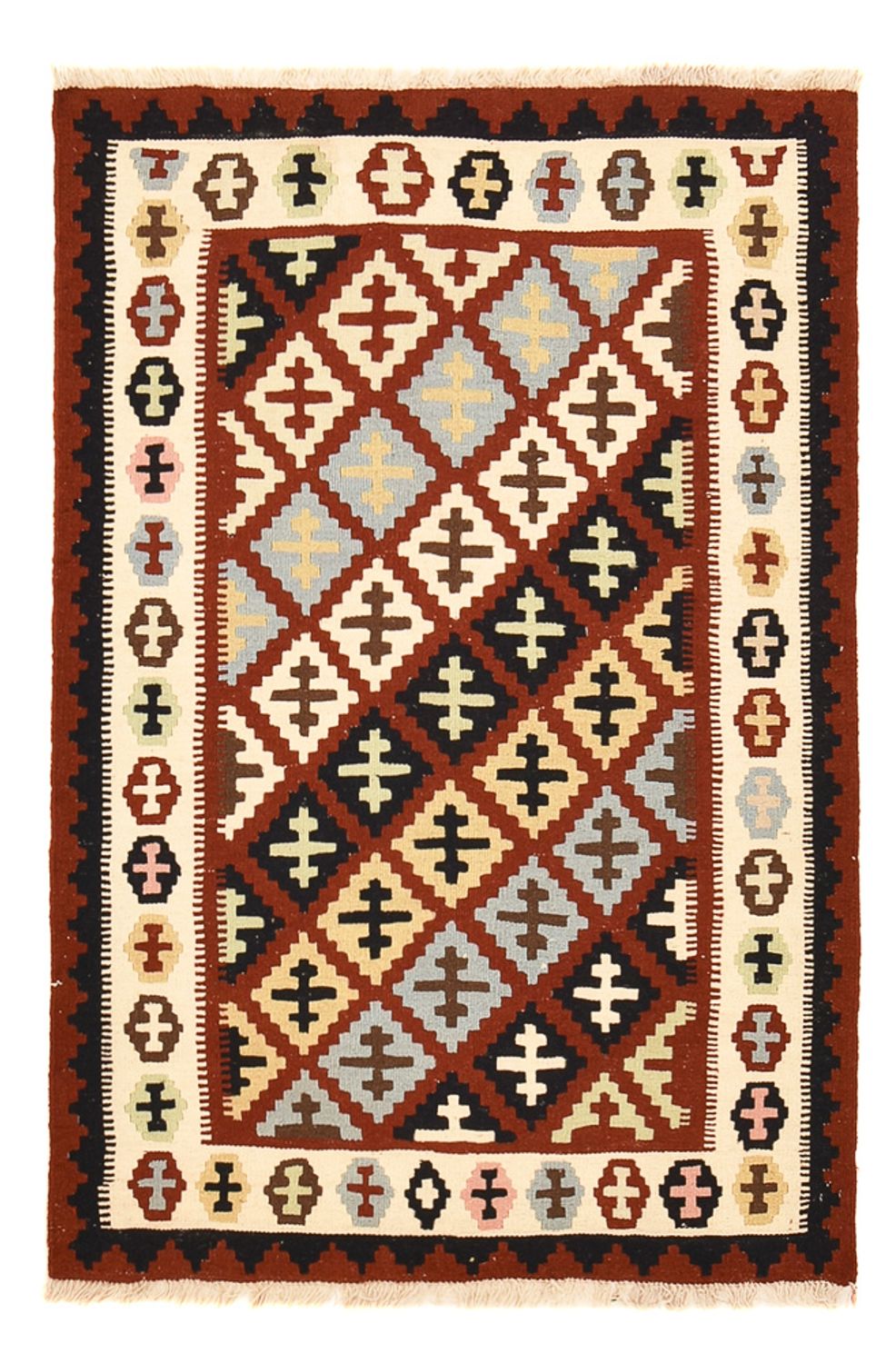 Kelim Rug - Oriental - 150 x 104 cm - multicolored