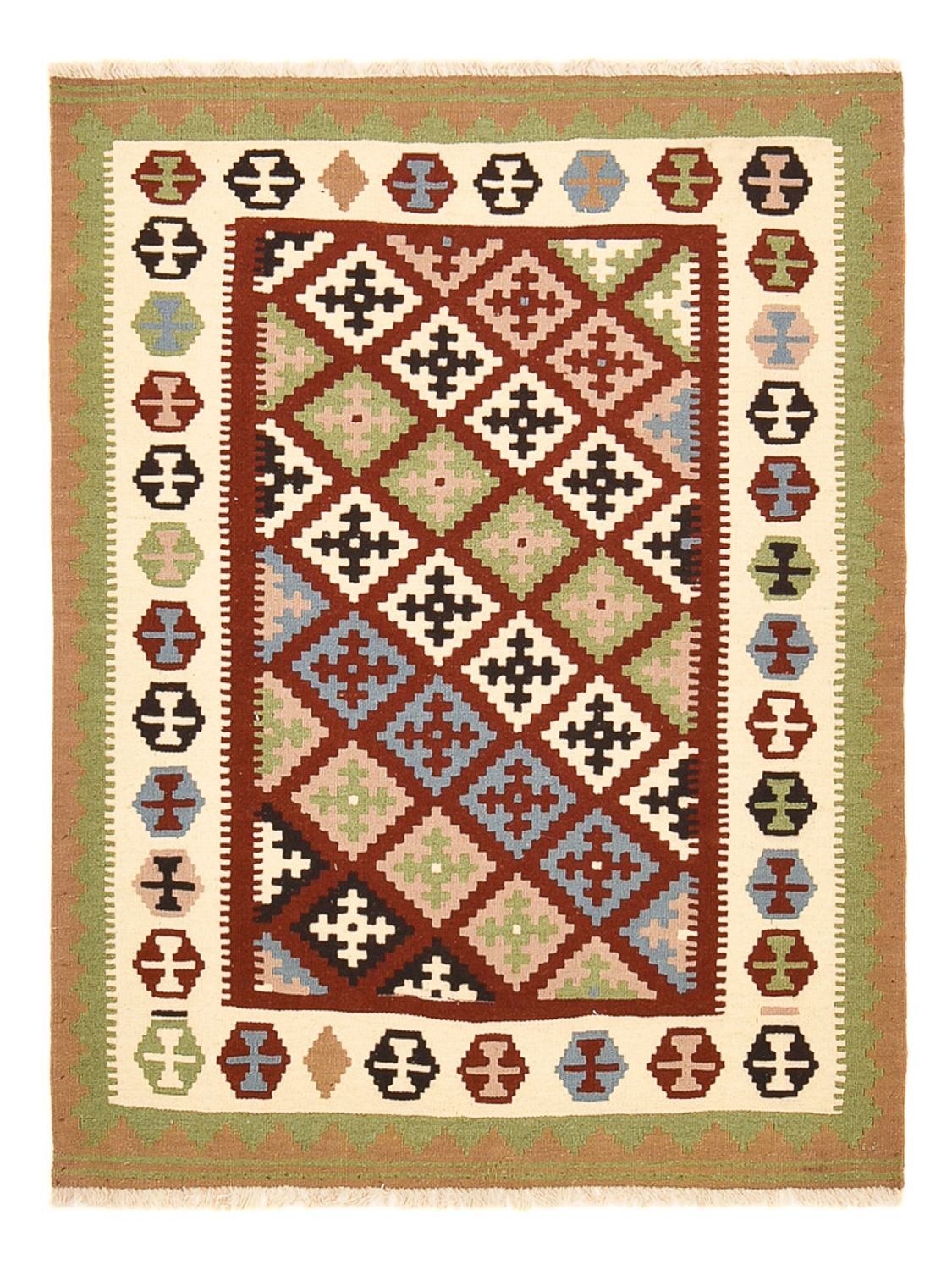 Kelim Rug - Oriental - 144 x 108 cm - multicolored