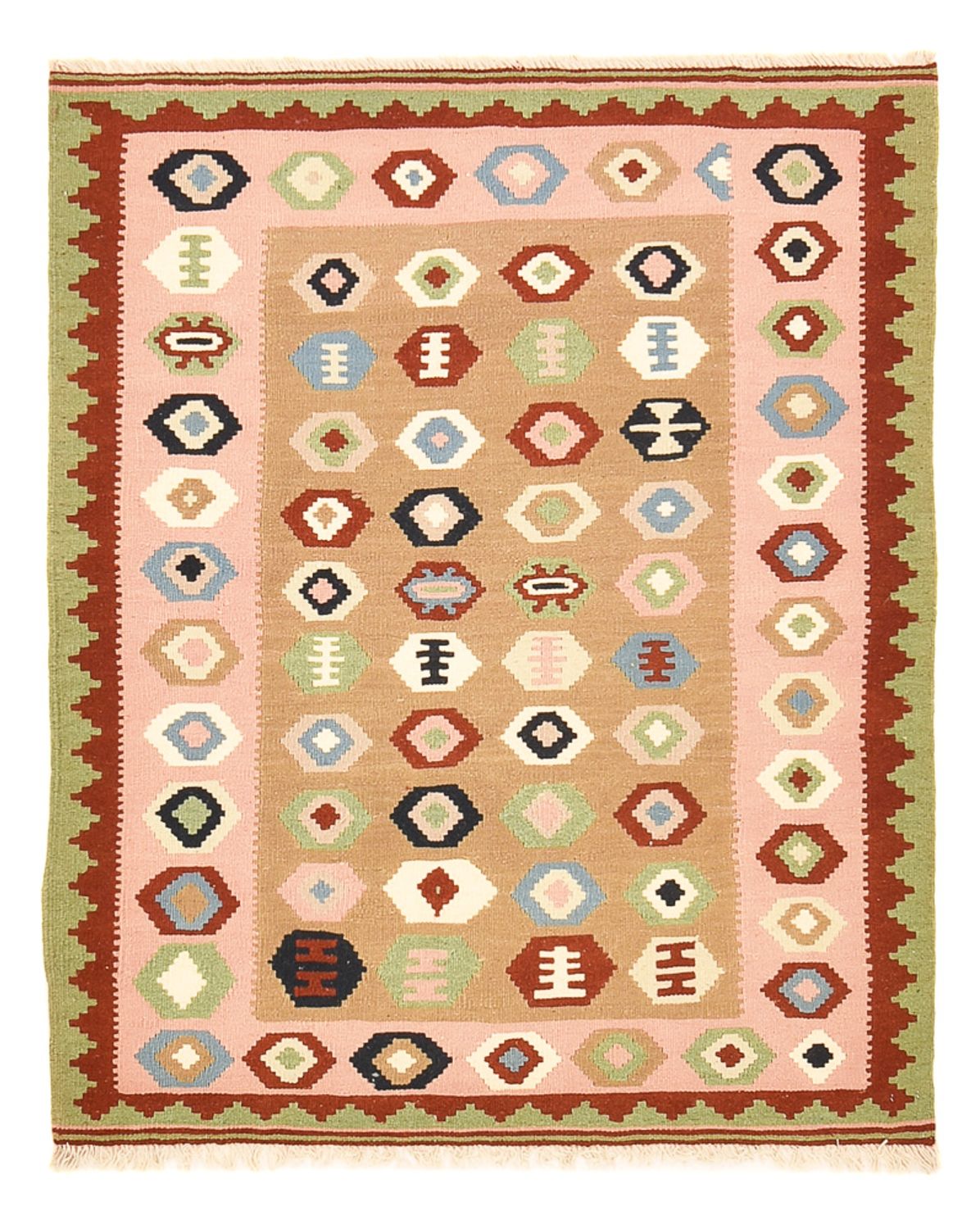 Kelim Rug - Oriental - 138 x 110 cm - multicolored