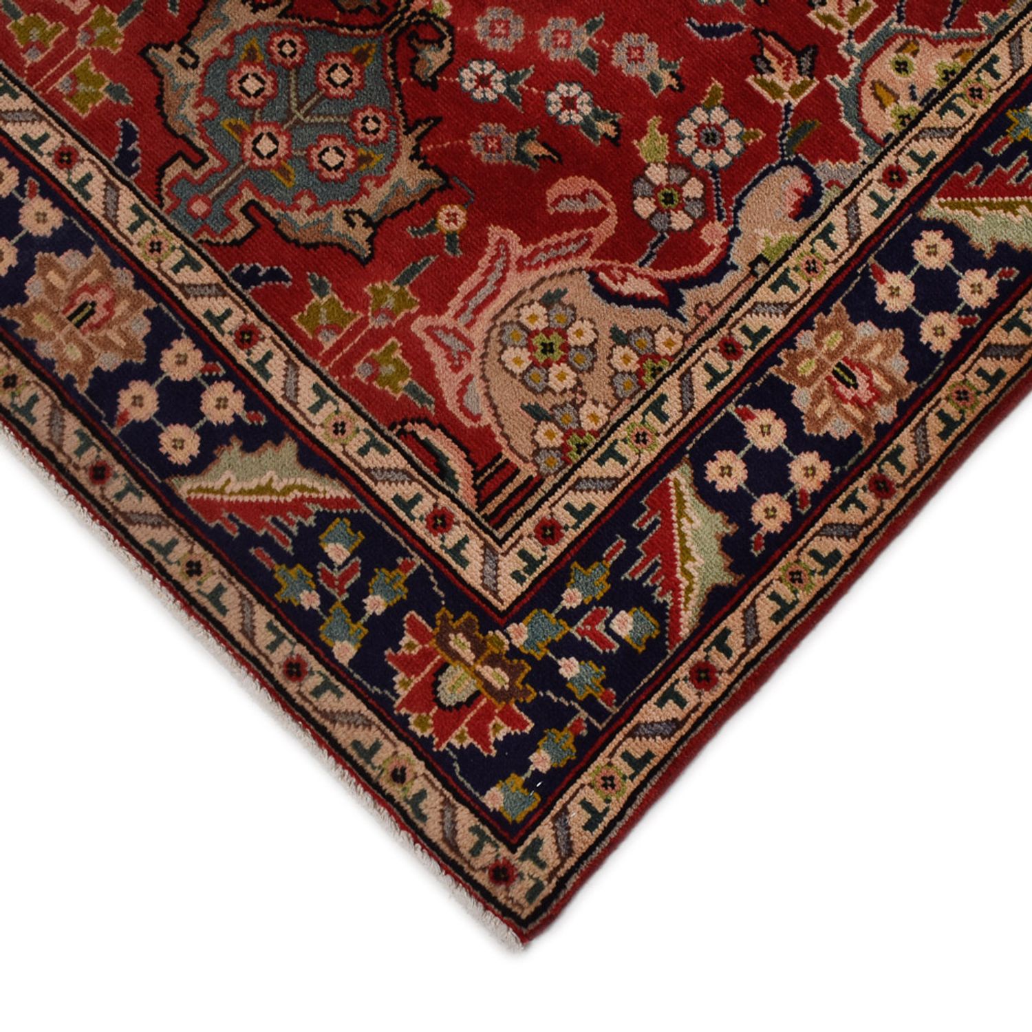 Runner Perser Rug - Tabriz - 400 x 92 cm - red