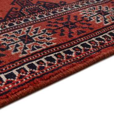 Runner Turkaman Rug - 333 x 96 cm - red