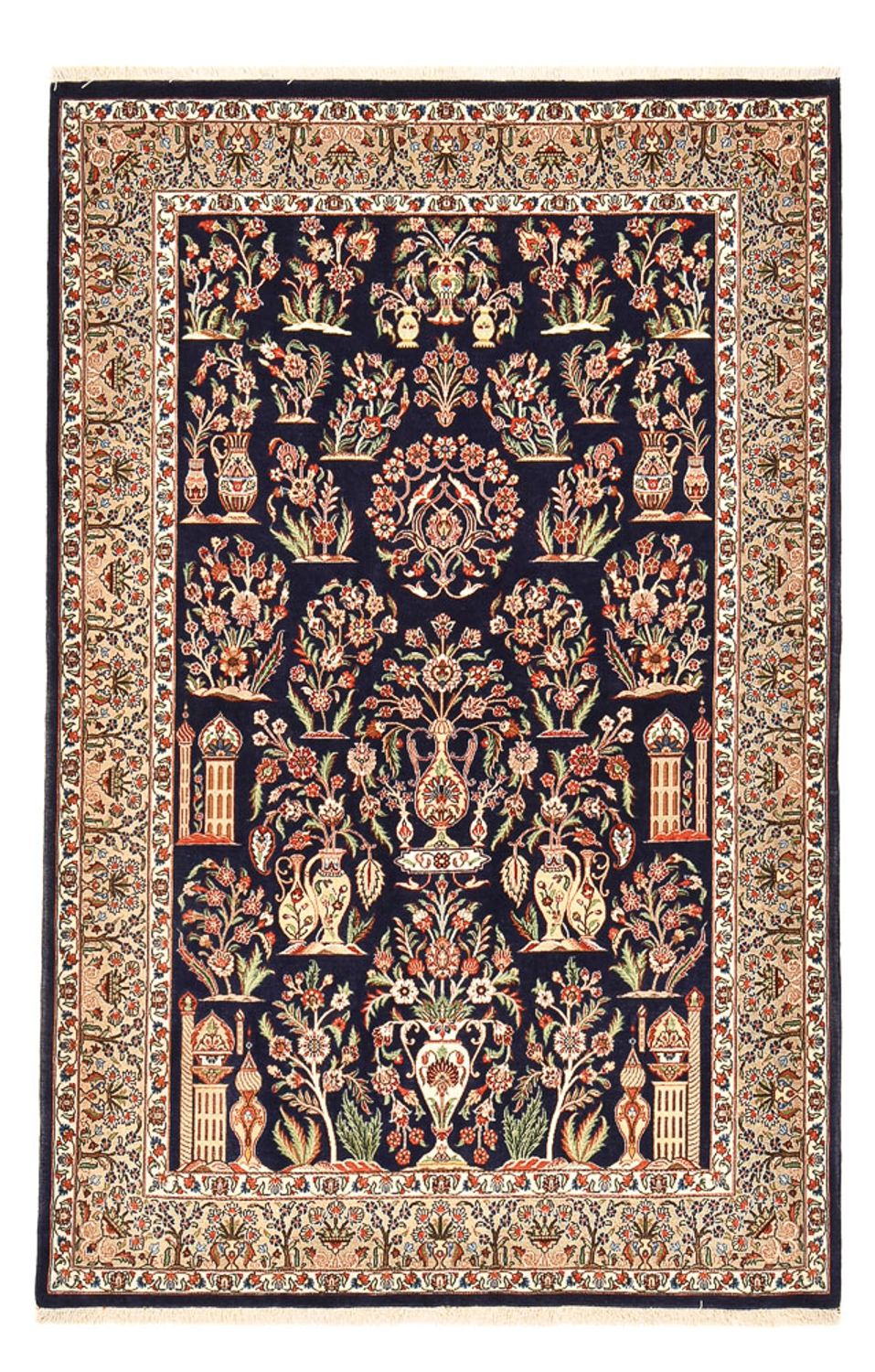 Perser Rug - Ghom - Royal - 200 x 130 cm - dark blue