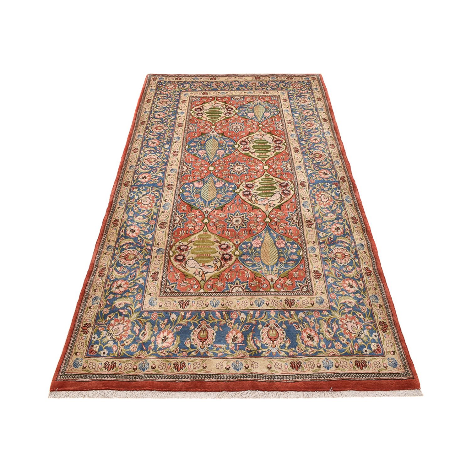 Runner Perser Rug - Keshan - 282 x 145 cm - multicolored