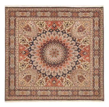 Perser Rug - Tabriz - Royal square  - 252 x 248 cm - dark beige