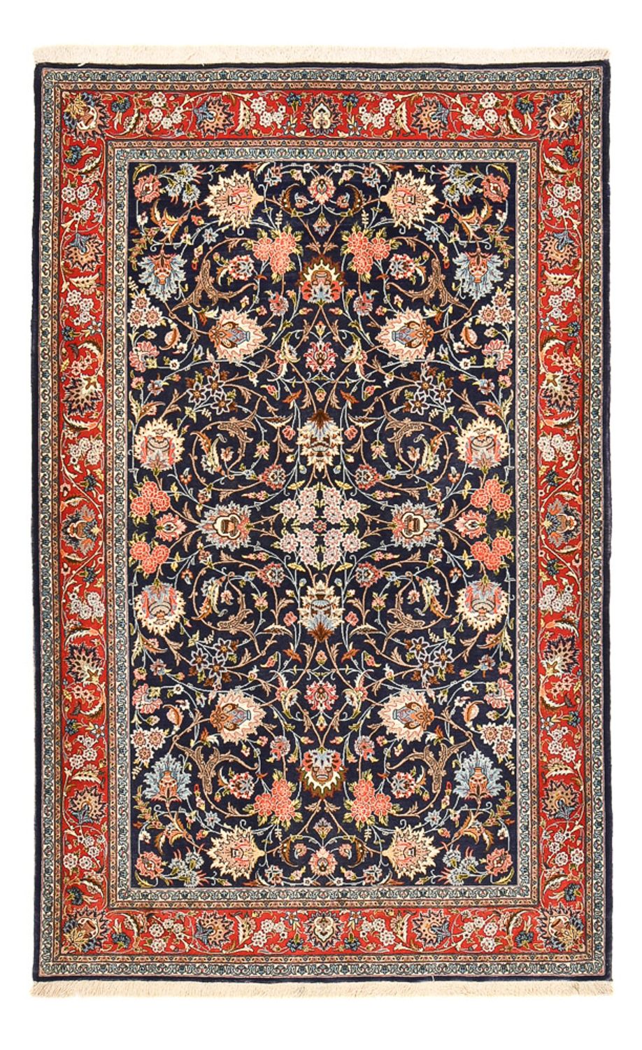 Perser Rug - Isfahan - Premium - 226 x 136 cm - dark blue