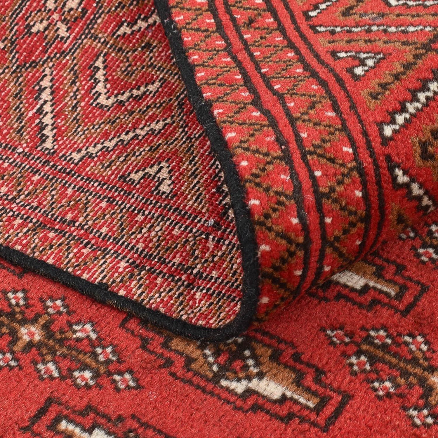 Turkaman Rug - 186 x 125 cm - red