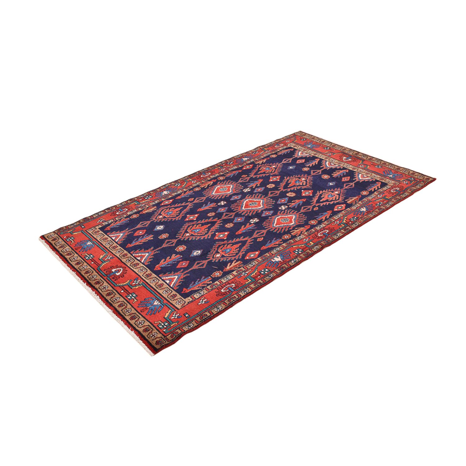 Perser Rug - Nomadic - 250 x 142 cm - dark blue