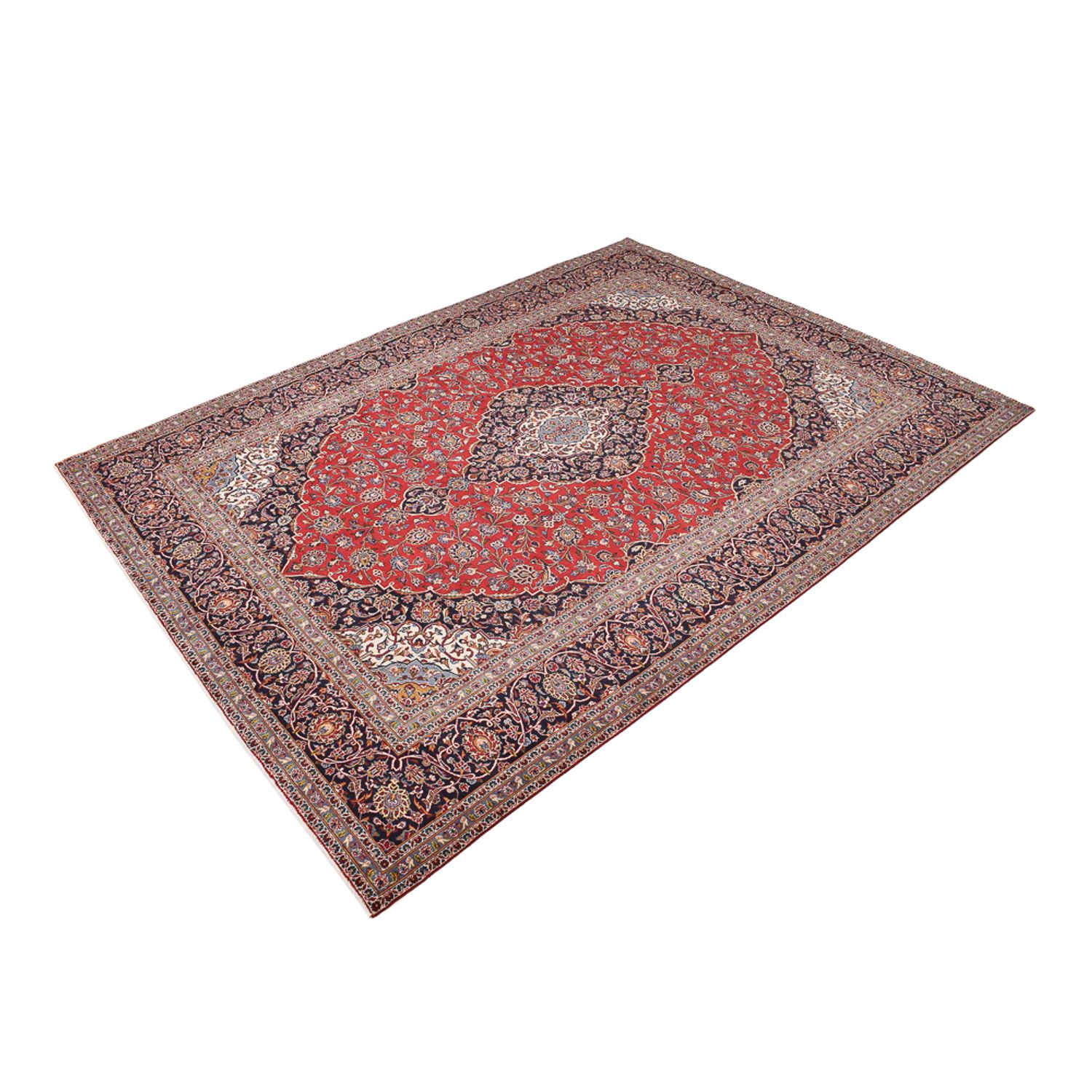 Perser Rug - Keshan - 395 x 297 cm - red