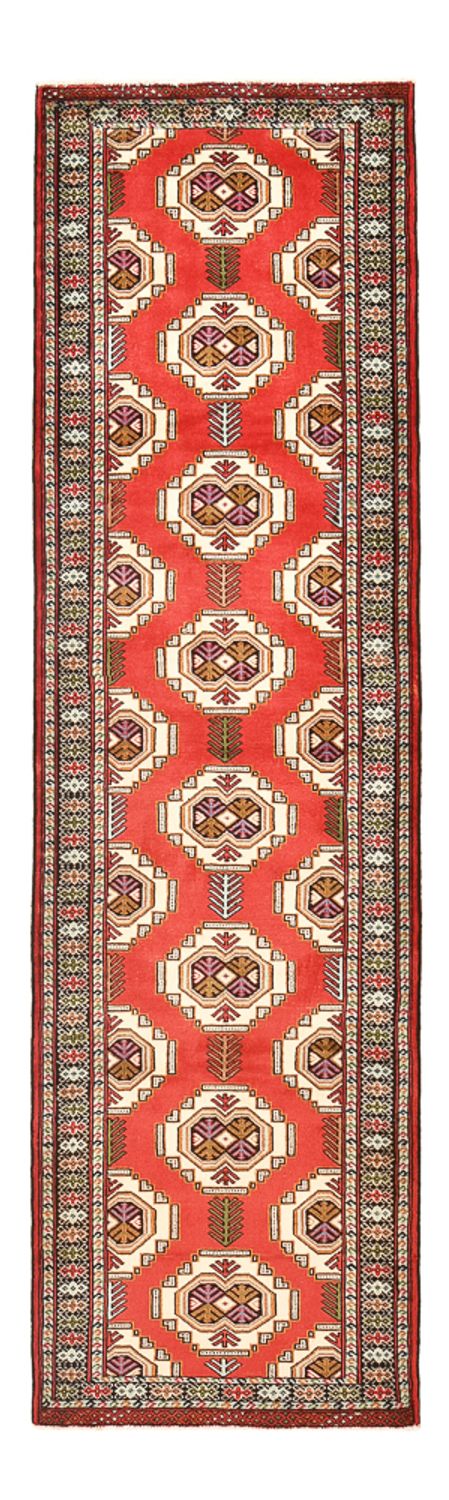 Runner Turkaman Rug - 283 x 85 cm - red