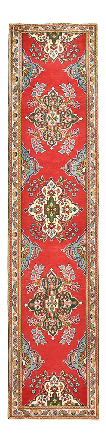 Runner Perser Rug - Tabriz - 343 x 80 cm - red