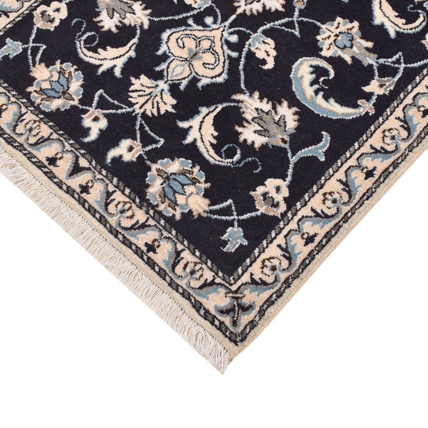 Perser Rug - Nain - 137 x 71 cm - dark blue