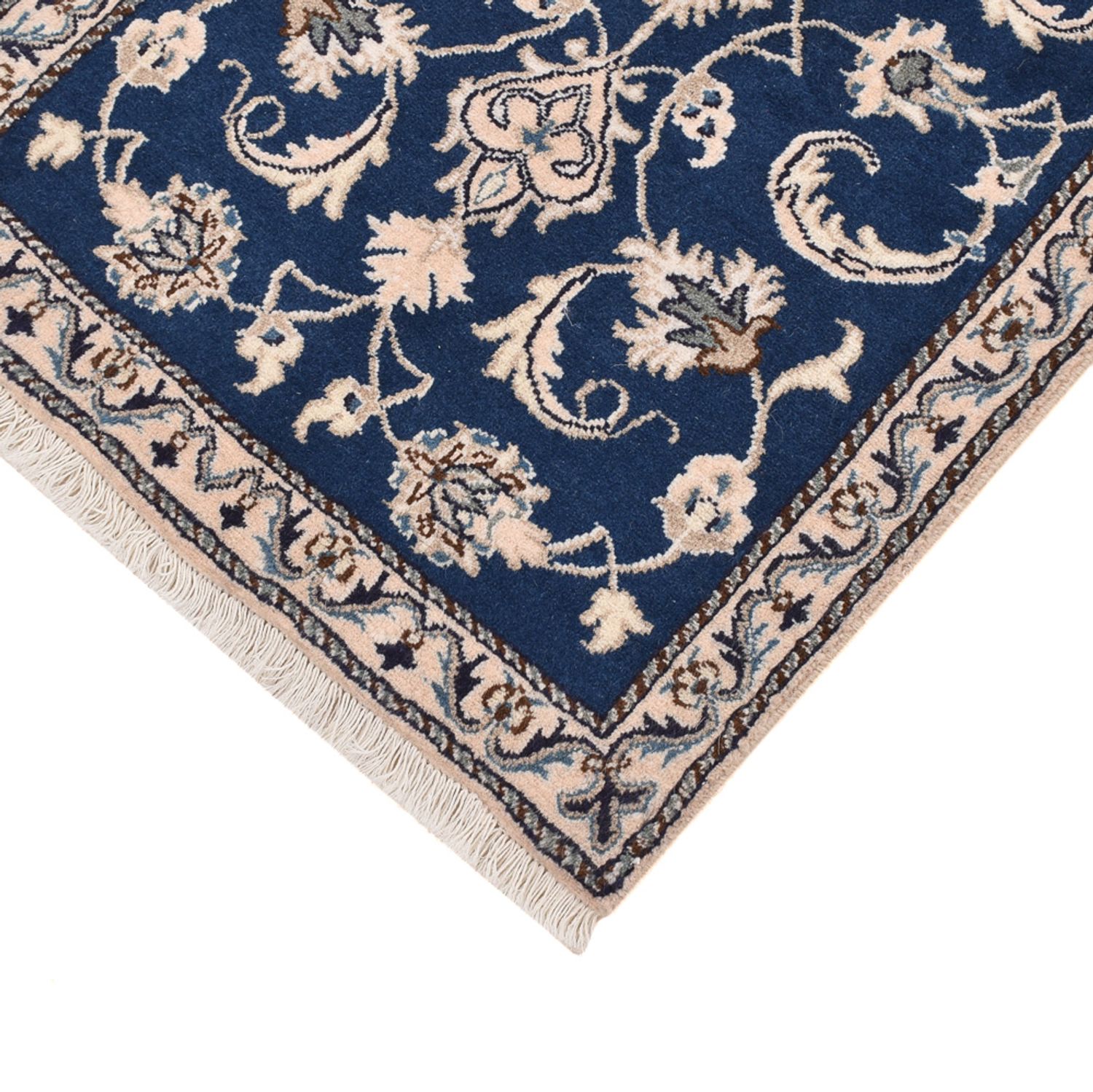 Perser Rug - Nain - 138 x 67 cm - dark blue