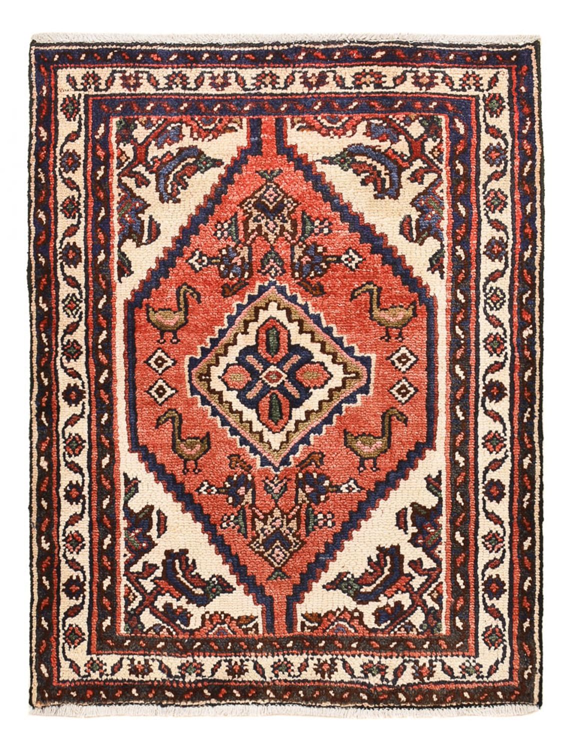 Perser Rug - Nomadic - 92 x 68 cm - light red