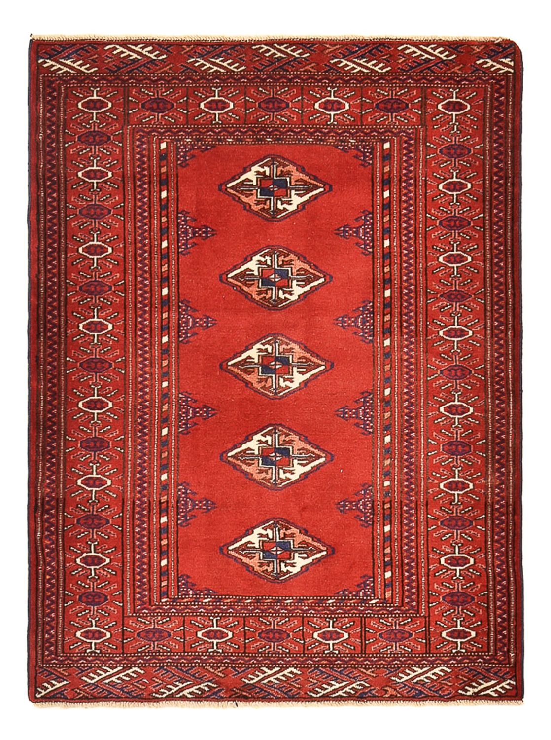 Turkaman Rug - 115 x 87 cm - red