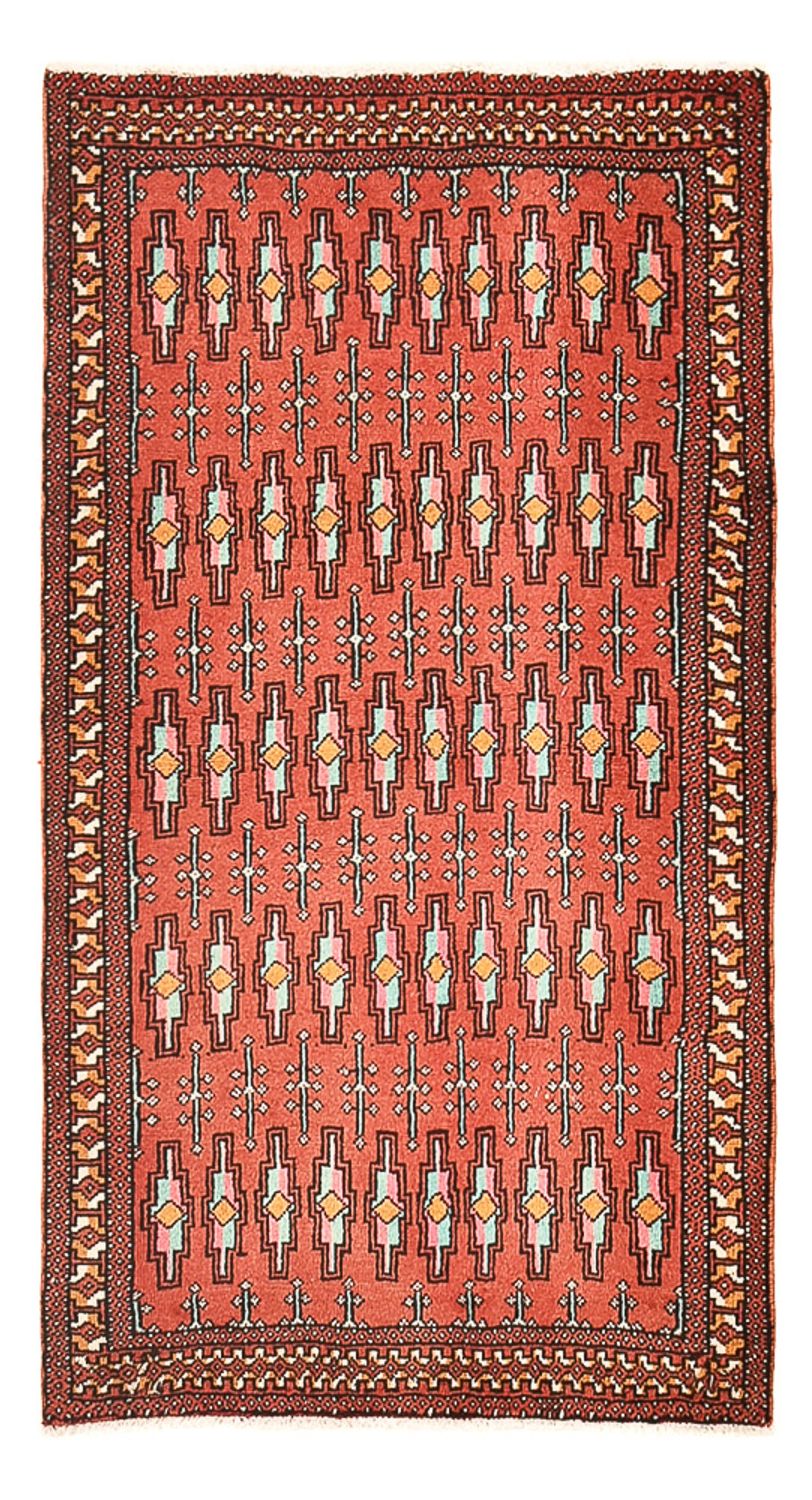 Turkaman Rug - 129 x 71 cm - red