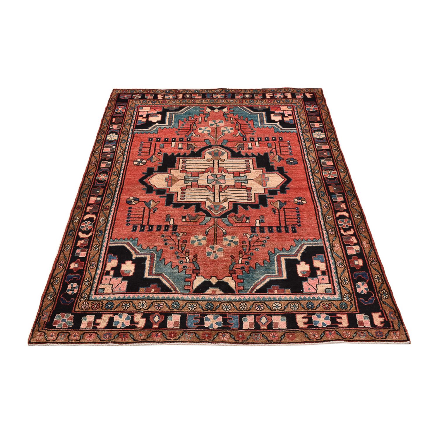 Perser Rug - Nomadic - 210 x 158 cm - light red