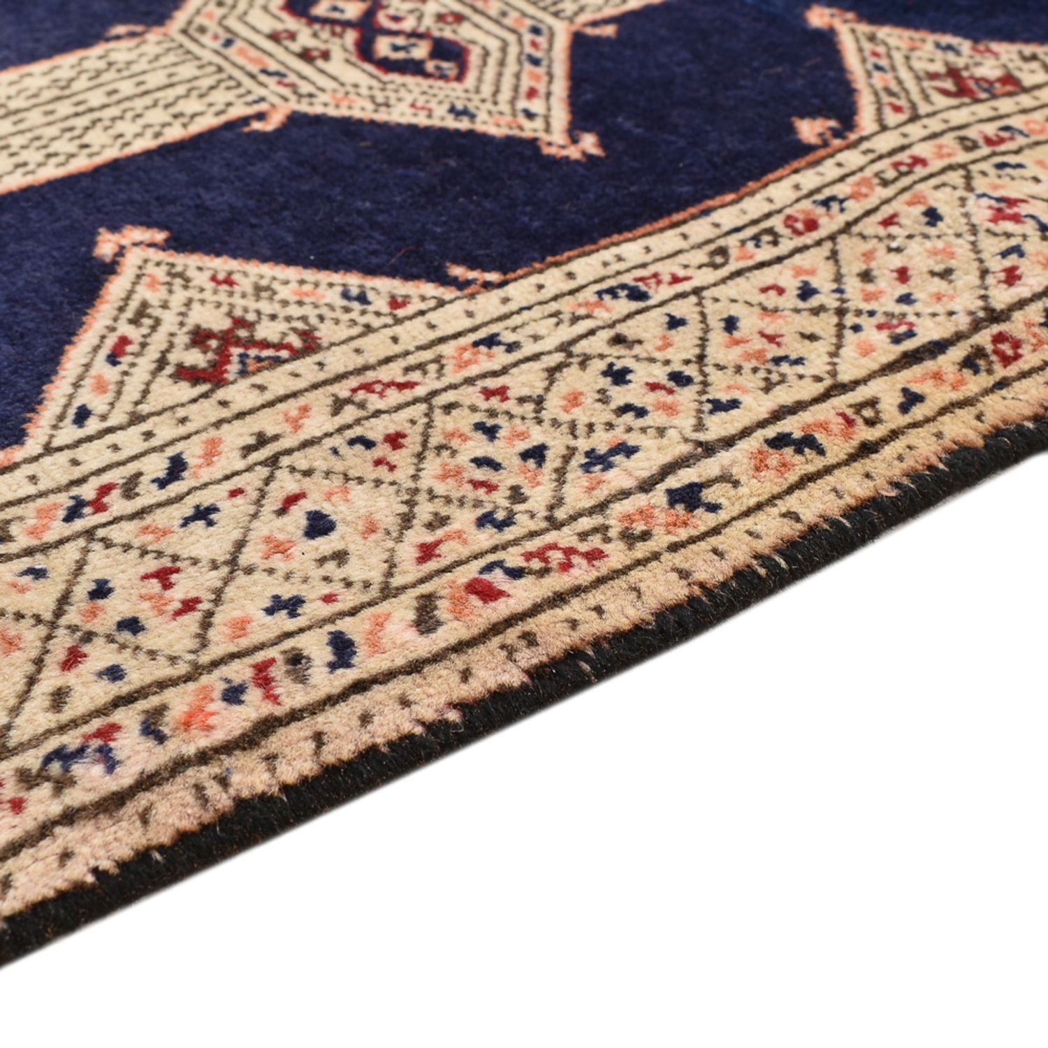 Turkaman Rug - 173 x 120 cm - dark blue