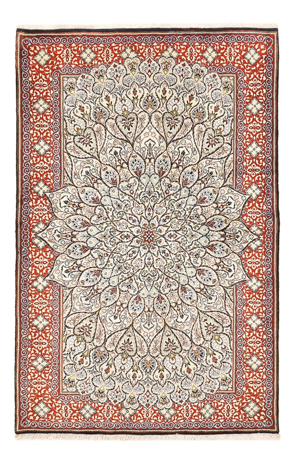 Perser Rug - Keshan - 228 x 147 cm - light grey