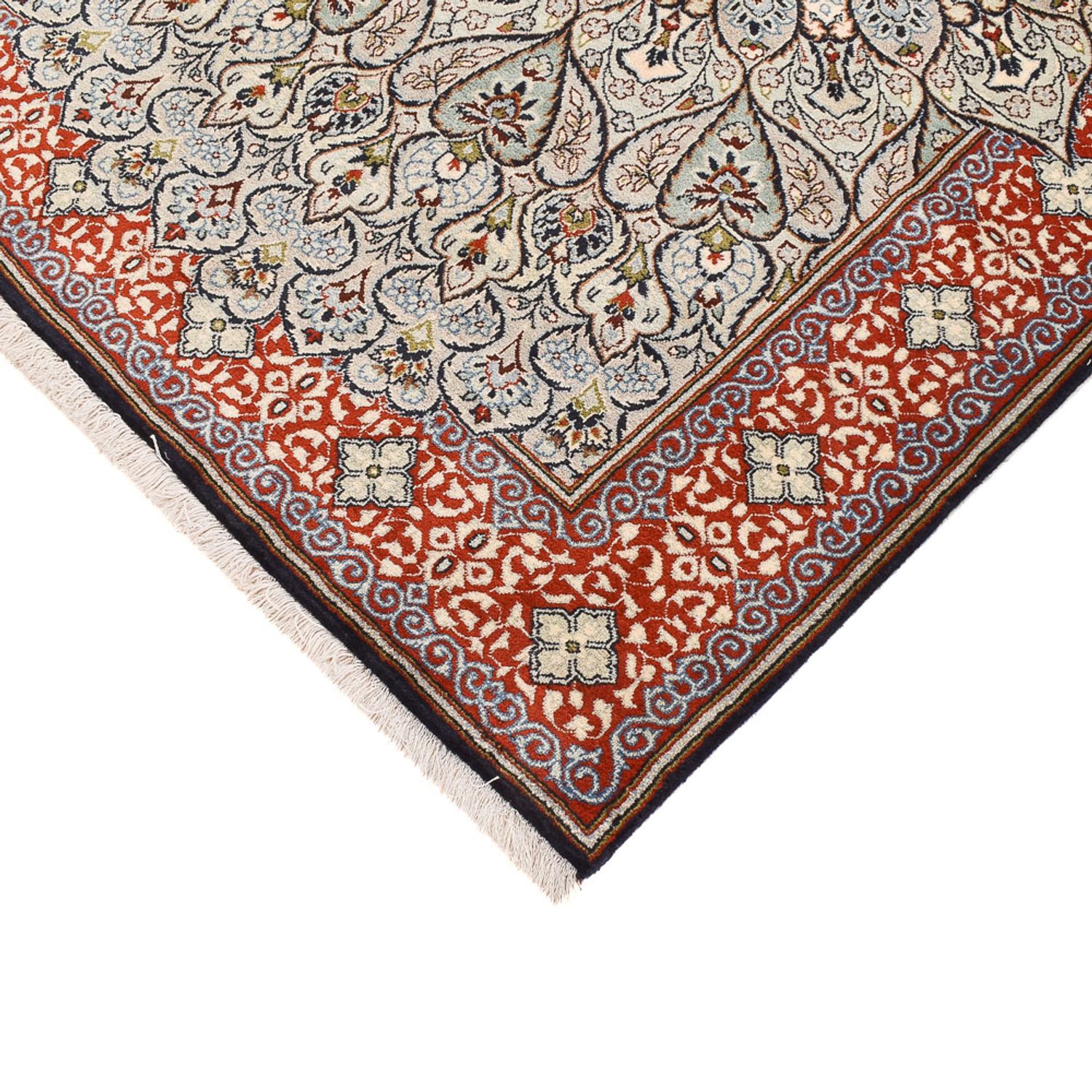 Perser Rug - Keshan - 228 x 147 cm - light grey