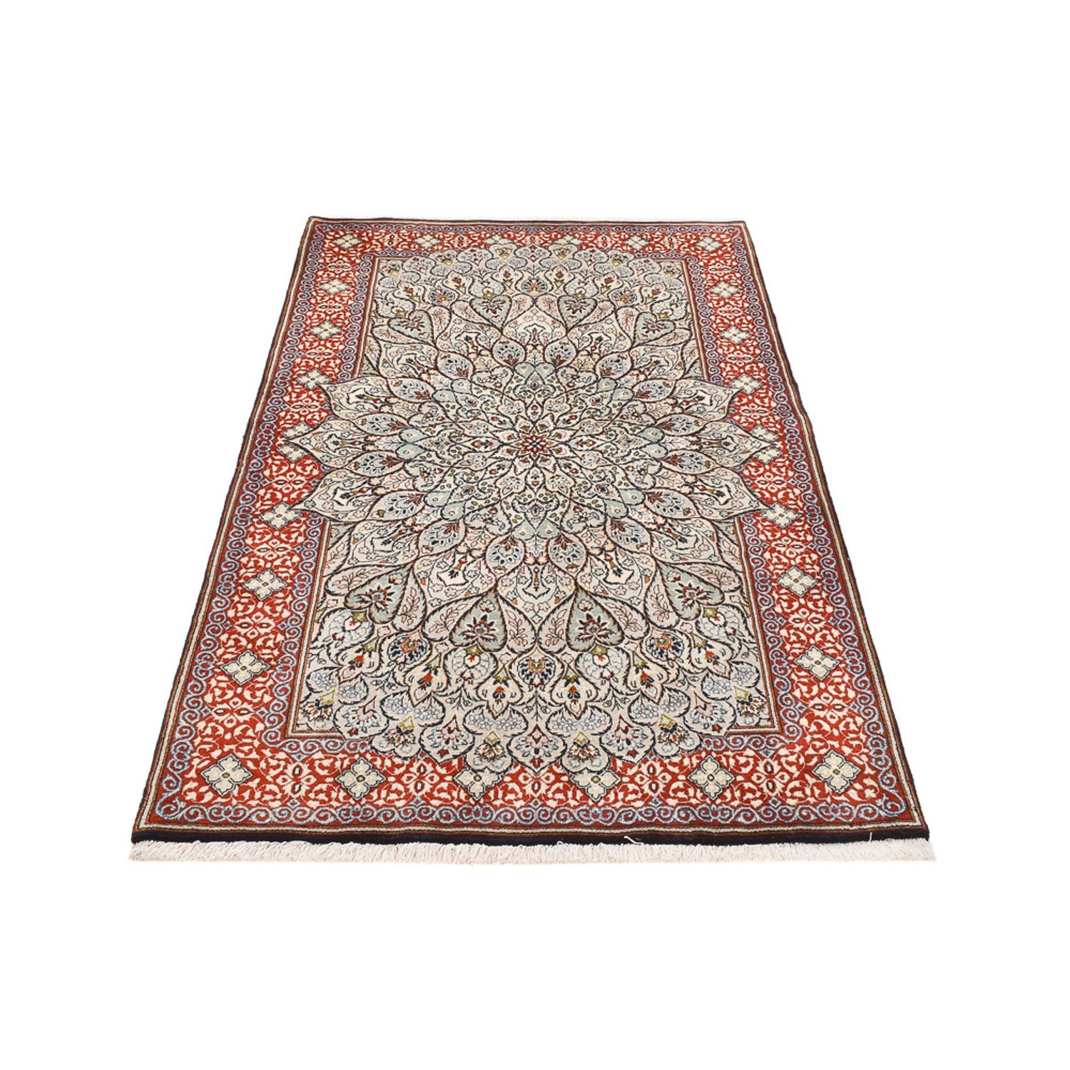 Perser Rug - Keshan - 228 x 147 cm - light grey