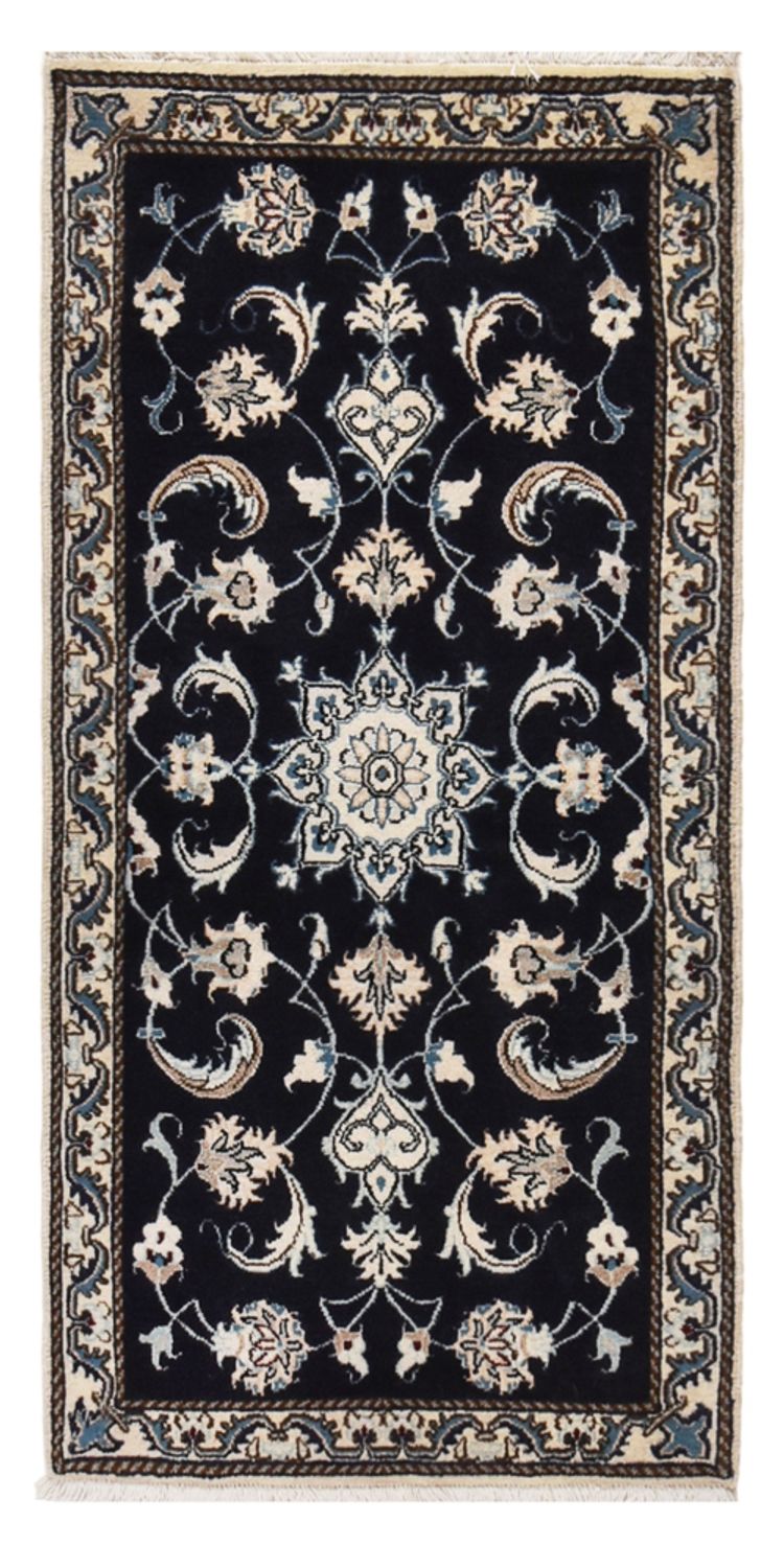 Perser Rug - Nain - 138 x 66 cm - dark blue