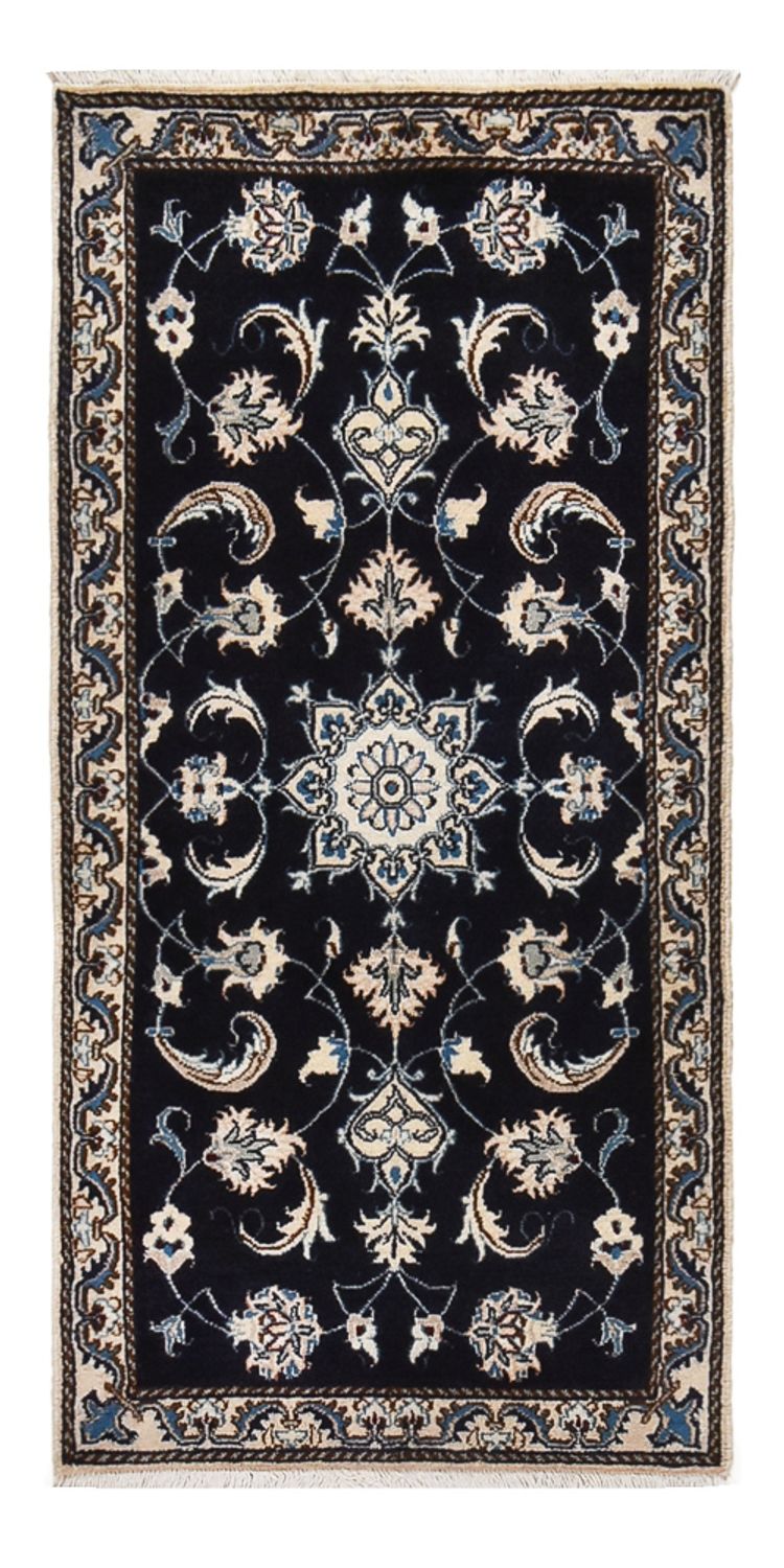 Perser Rug - Nain - 138 x 67 cm - dark blue