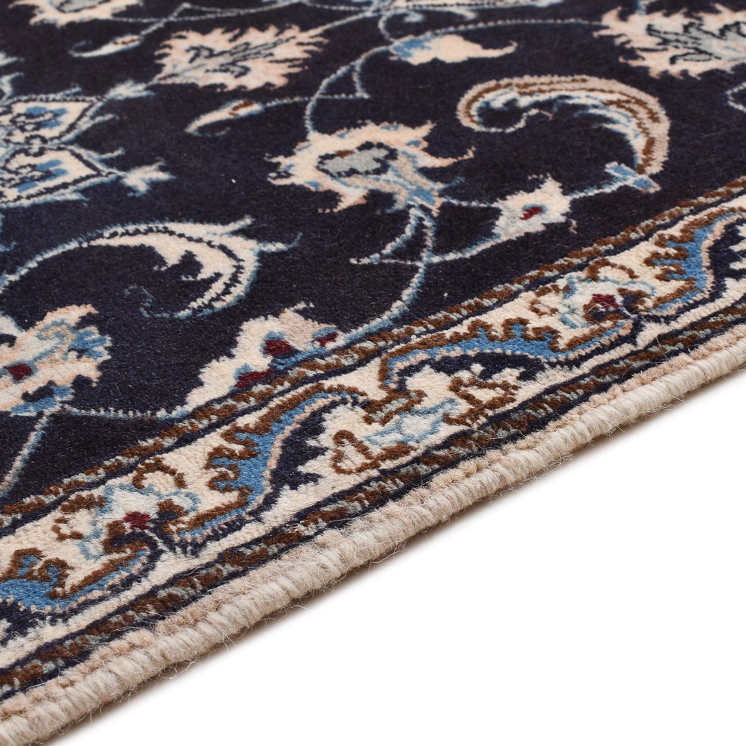 Perser Rug - Nain - 138 x 67 cm - dark blue