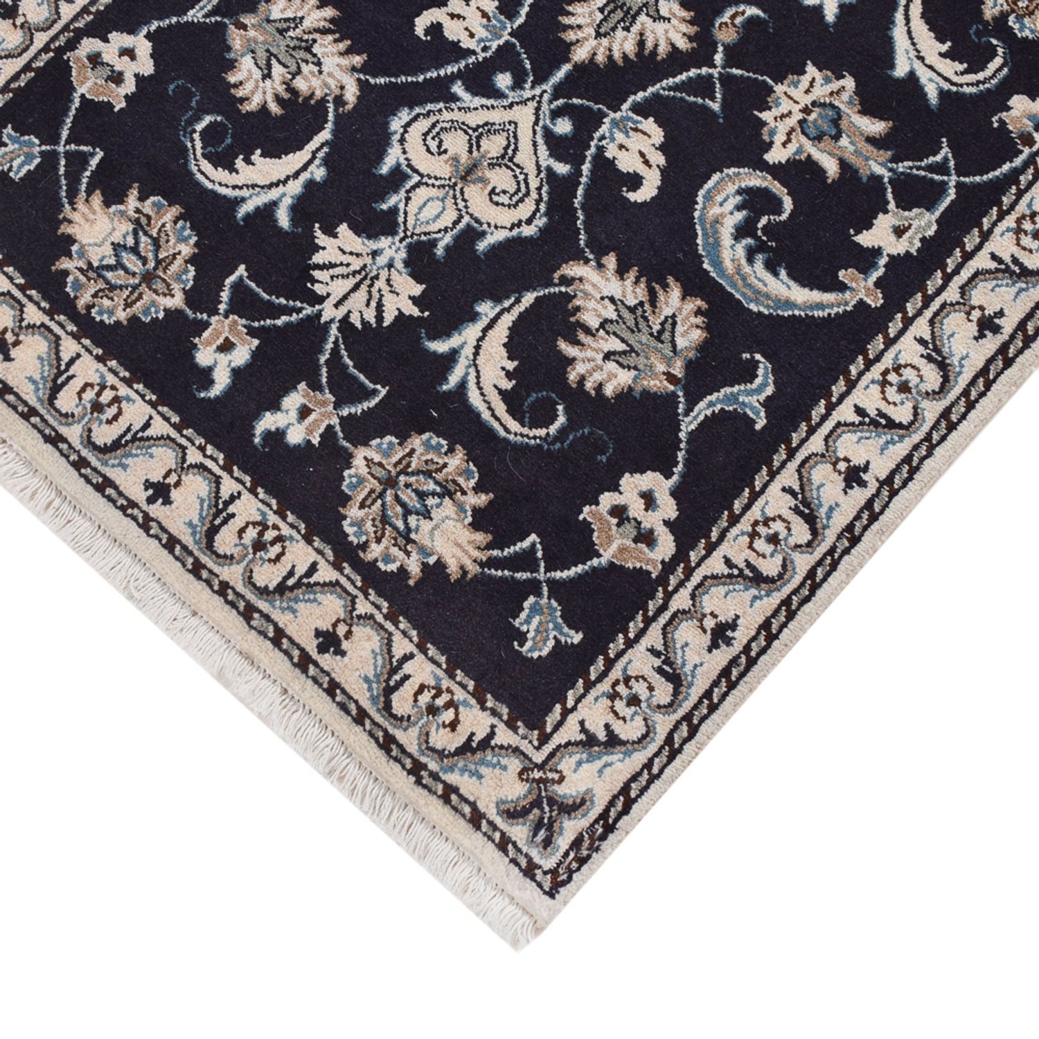 Perser Rug - Nain - 135 x 69 cm - dark blue