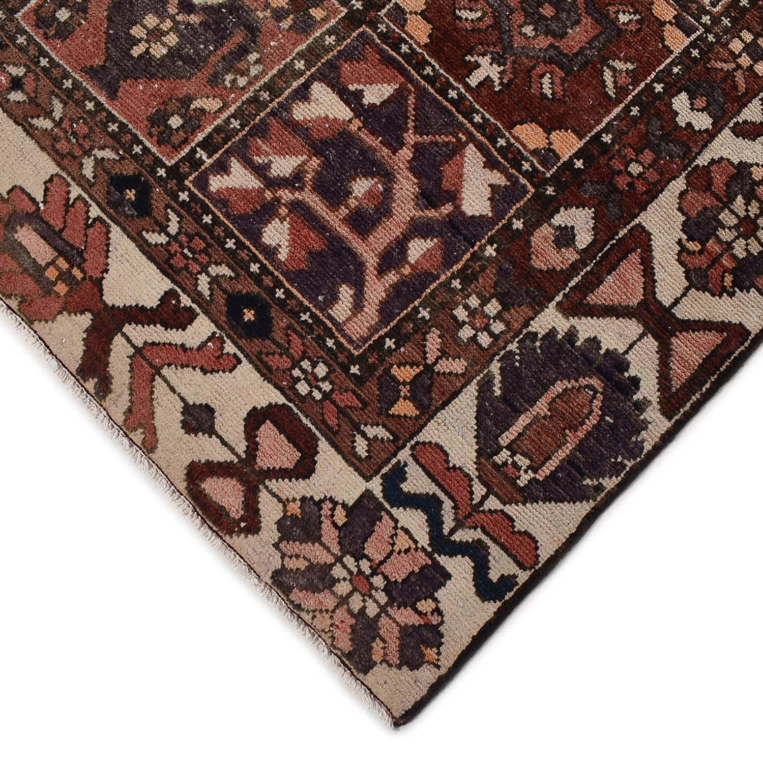 Vintage Rug - 282 x 198 cm - dark brown