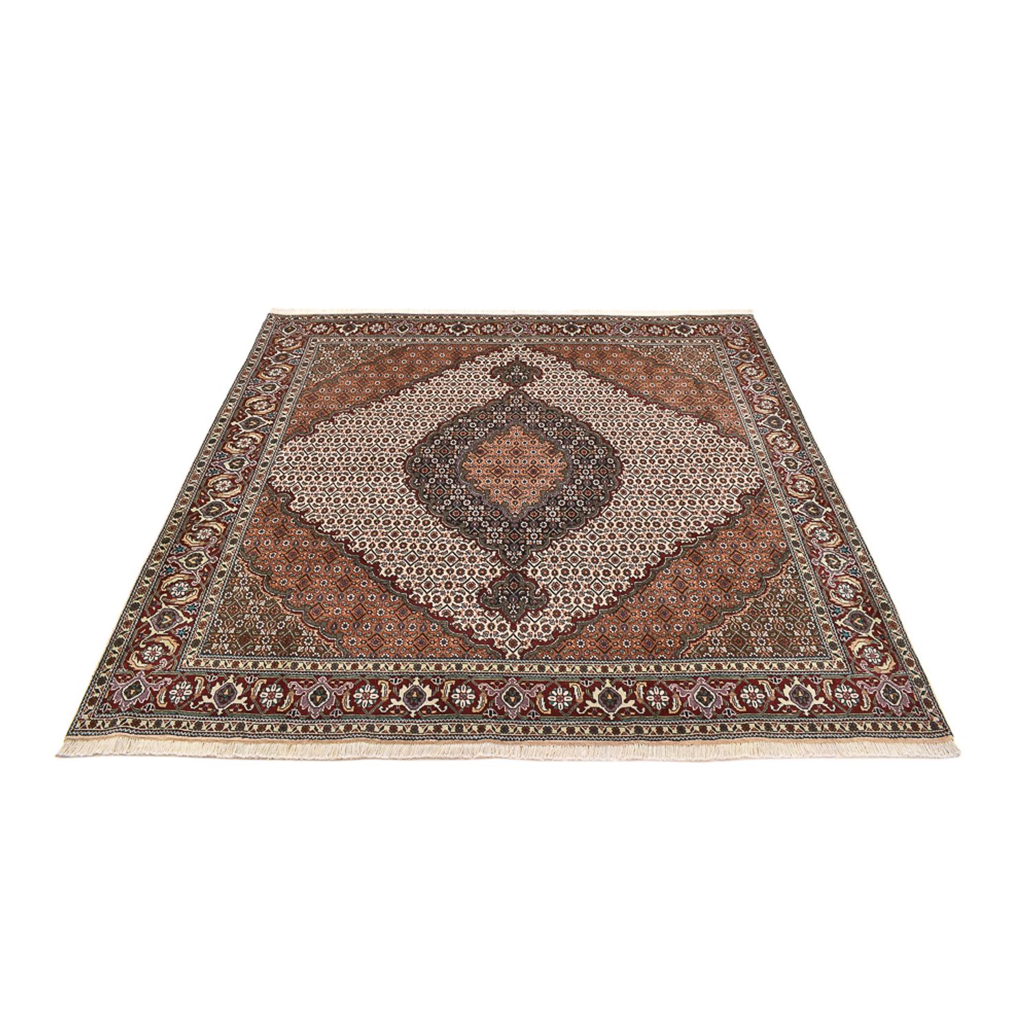 Perser Rug - Tabriz - Royal square  - 199 x 198 cm - light brown