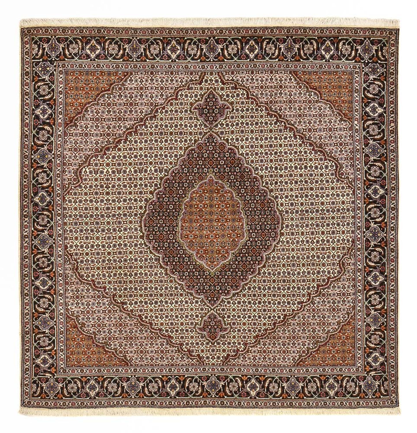 Perser Rug - Tabriz - Royal square  - 210 x 200 cm - light brown