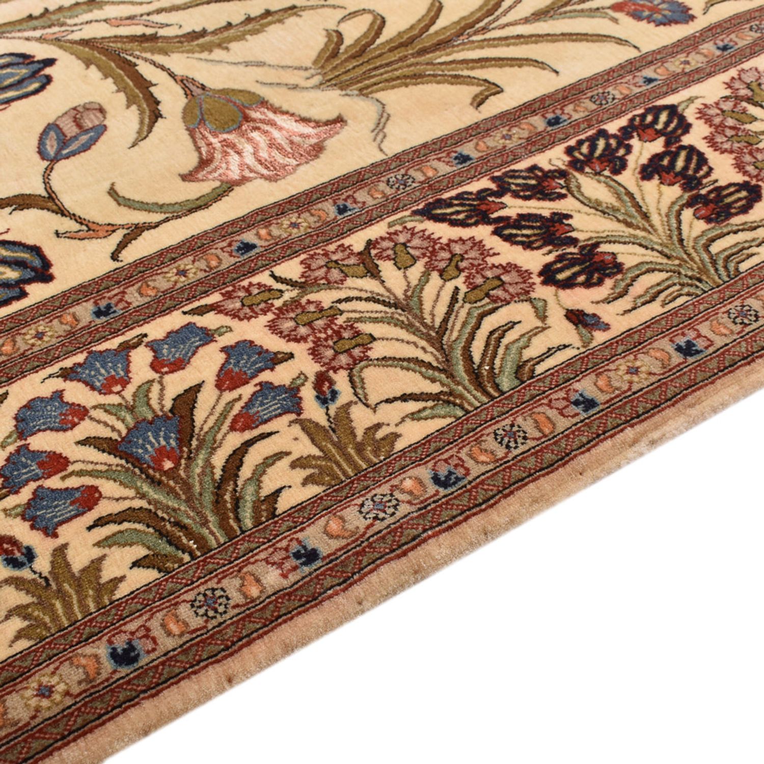 Perser Rug - Ghom - Royal - 202 x 136 cm - light beige