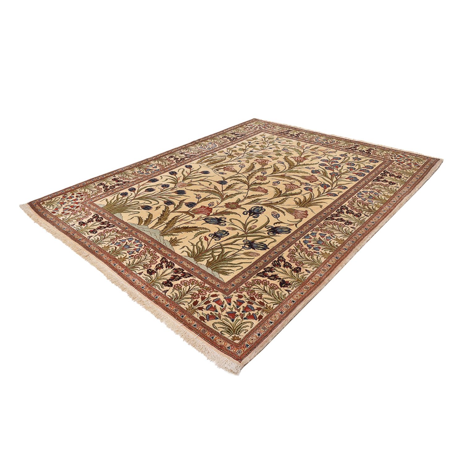 Perser Rug - Ghom - Royal - 202 x 136 cm - light beige