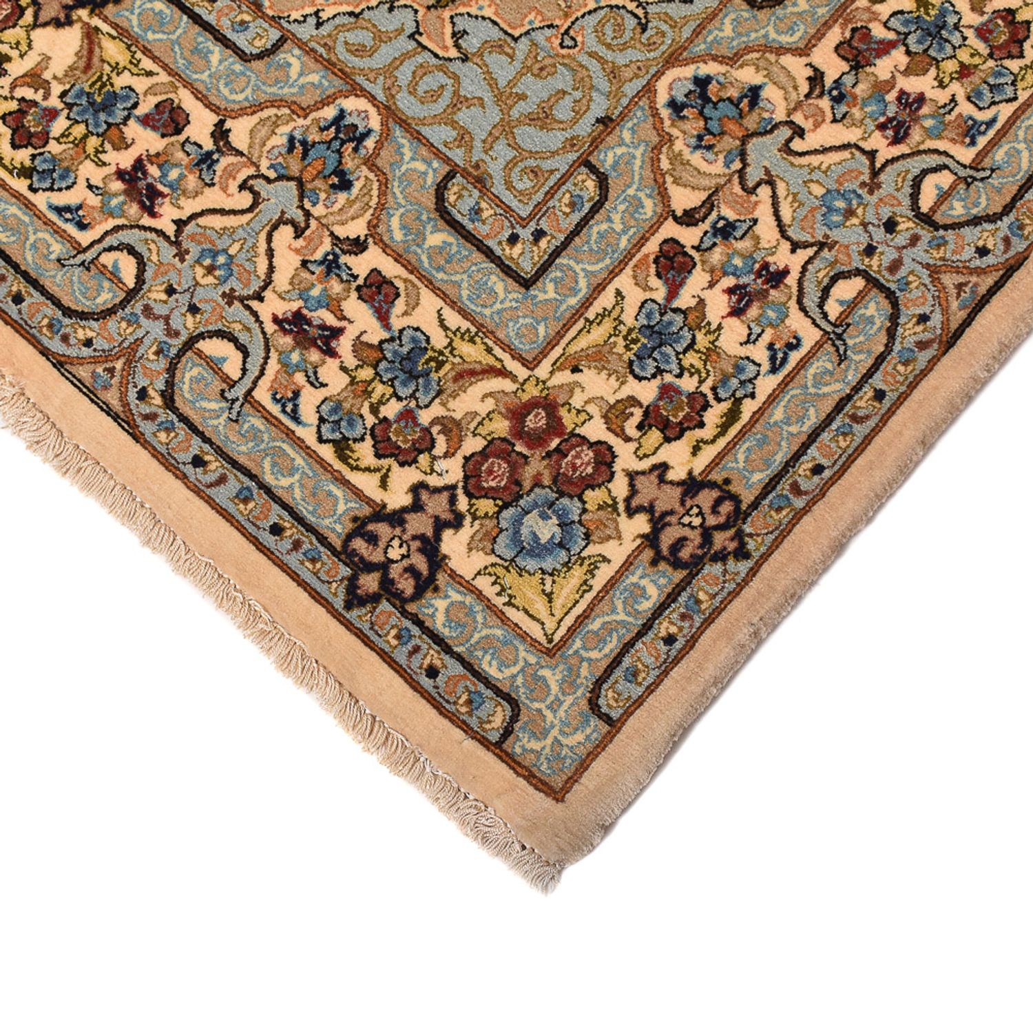 Perser Rug - Ghom - Royal - 211 x 130 cm - light beige